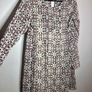 ABERCROMBIE & FITCH LONG SLEEVE BLOUSE DRESS